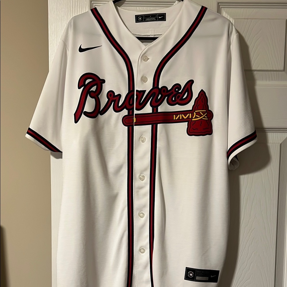 Nike Braves White Jersey